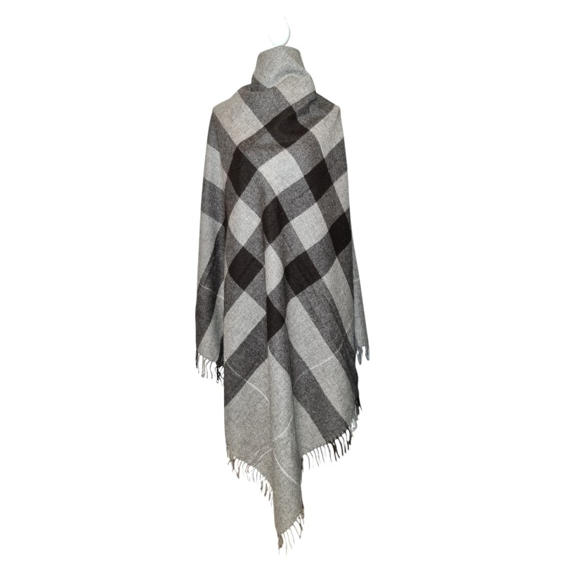 Plaid en laine de yak, gris nuageux