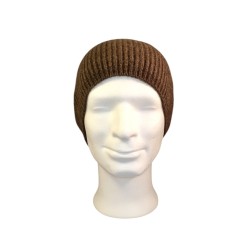 Beanie - Bonnet - Homme - Couleur cappuccino - Duvet de yak