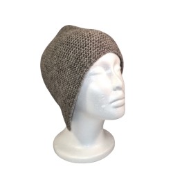 Bonnet en duvet de yak - femme - gris nuage