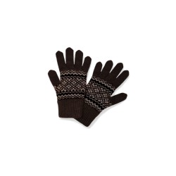 Gants en duvet de yak motif jacquard -Taille grande -Homme