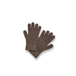 Gants en duvet de yak gris - taille unique - femme