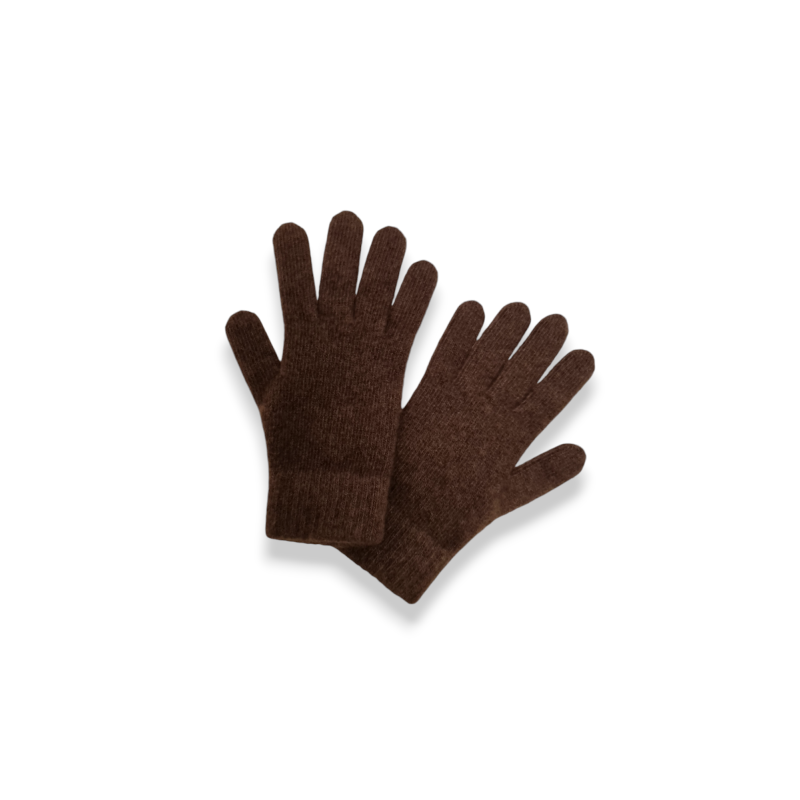 Gants en duvet de yak cappuccino-Taille unique-femme