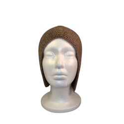 Bonnet en cachemire - femme - taupe