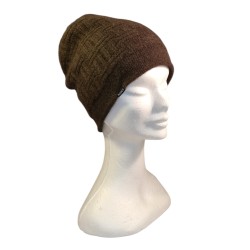 Bonnet en duvet de yak, brun chocolat, unisex